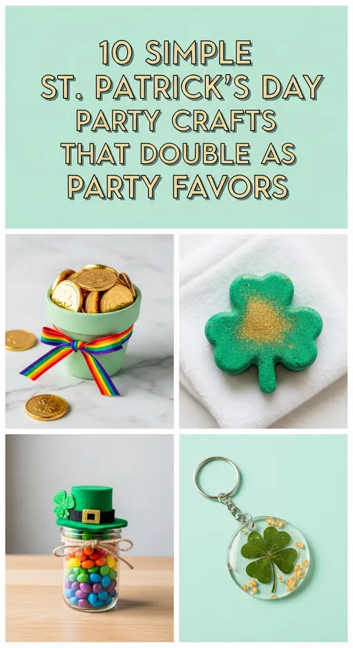 10 Simple St. Patrick’s Day Party Crafts That Double As Party Favors