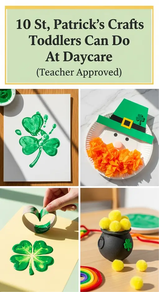 10 St. Patrick’s Day Crafts Toddlers Can Do At Daycare (Teacher Approved)
