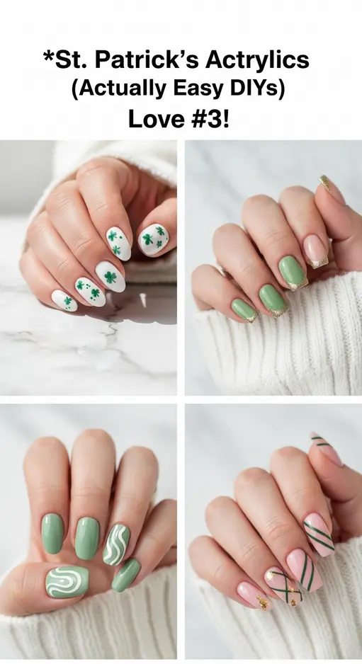 12 Acrylic St Patrick’s Day Nails Lasting Through All Celebrations