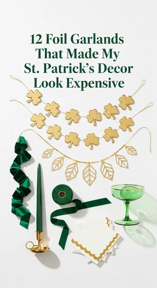 12 Foil Garlands That Made My St. Patrick’s Decor Look Expensive