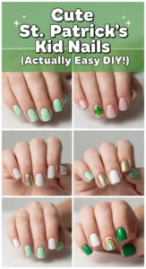 12 Fun Safe St Patrick's Day Nails Perfect for Kids -