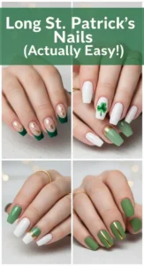 12 Long St Patrick's Day Nail Designs for Maximum Art Space -