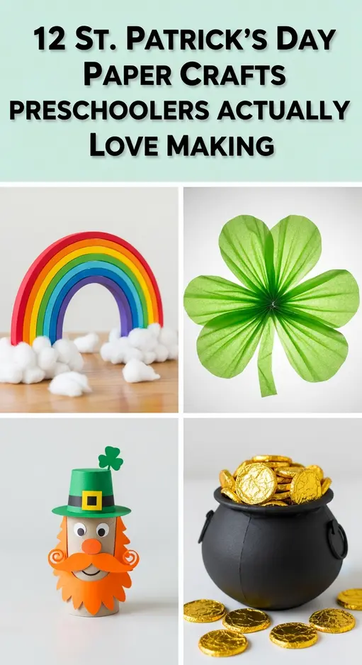 12 St. Patrick’s Day Paper Crafts Preschoolers Actually Love Making