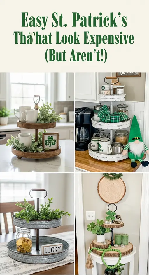 12 St. Patrick’s Day Tiered Tray Ideas That Create Charming Displays