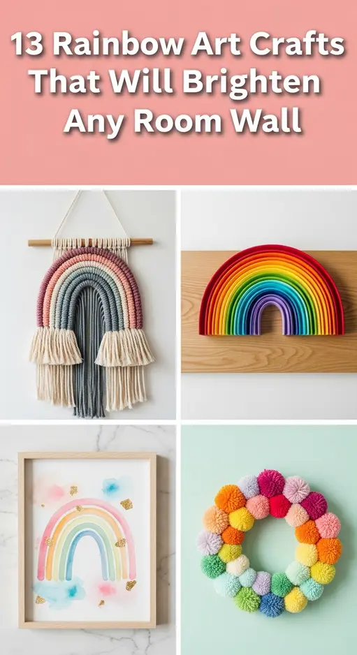 13 Rainbow Art Crafts That Will Brighten Any Room Wall