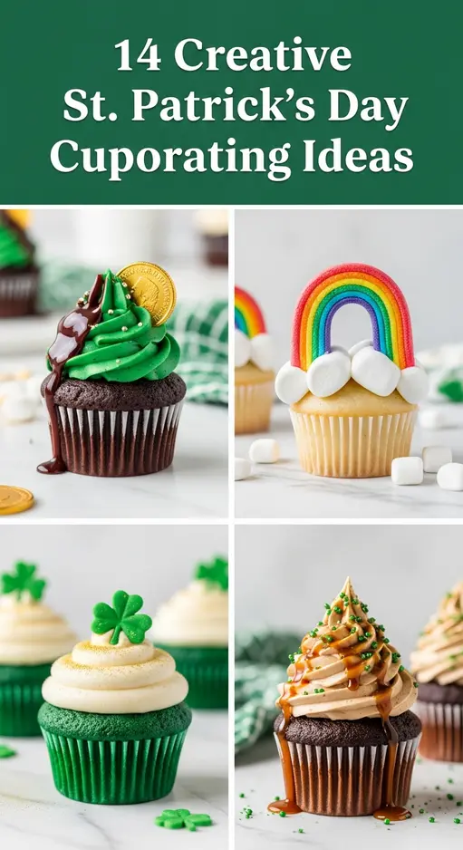 14 Creative St. Patrick’s Day Cupcake Decorating Ideas