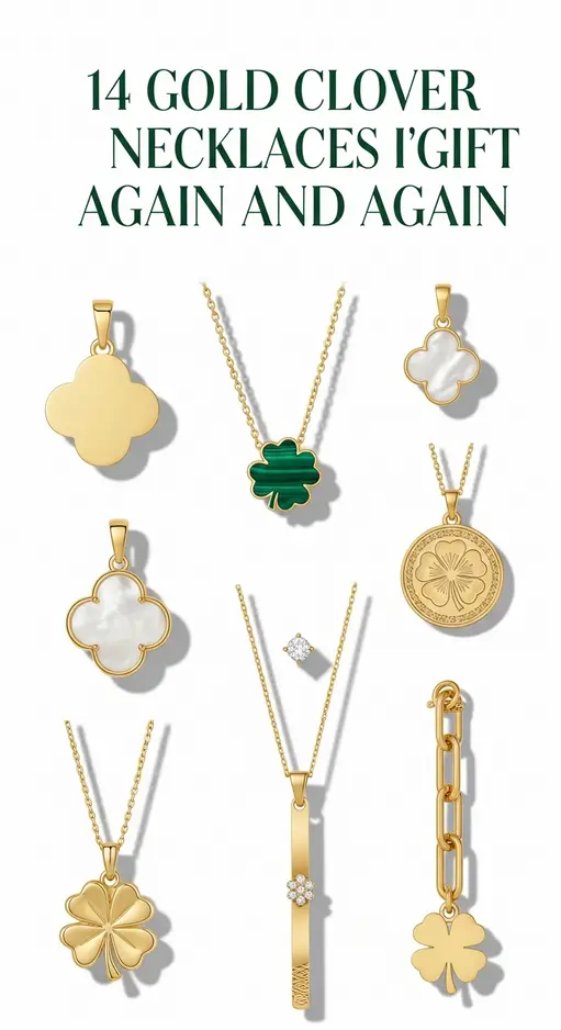 14 Gold Clover Necklaces I’d Gift Again and Again