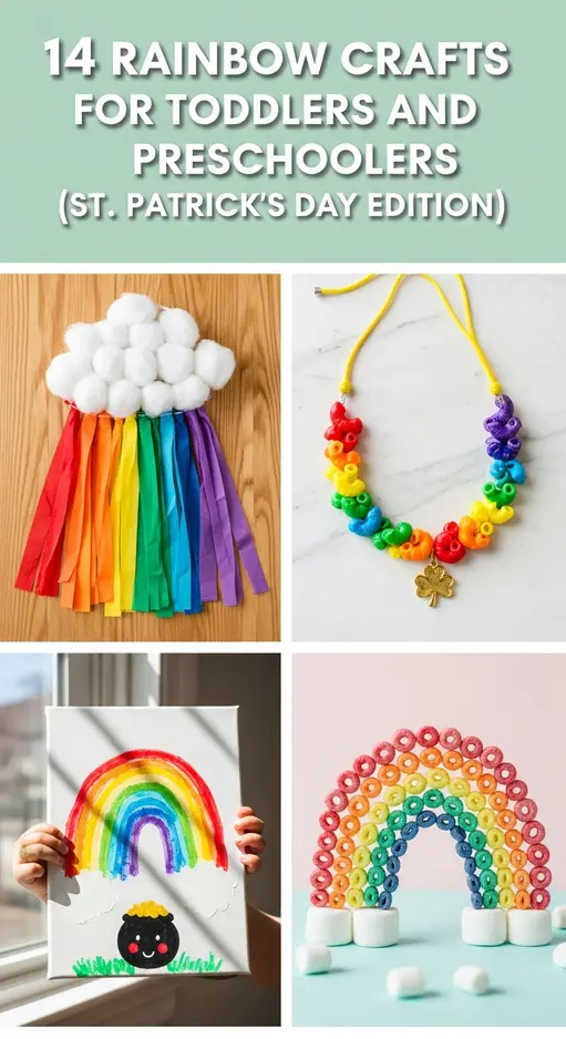 14 Rainbow Crafts for Toddlers and Preschoolers (St. Patrick’s Day Edition)