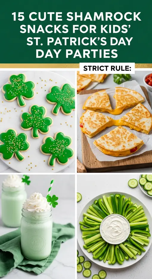 15 Cute Shamrock Snacks for Kids’ St. Patrick’s Day Parties