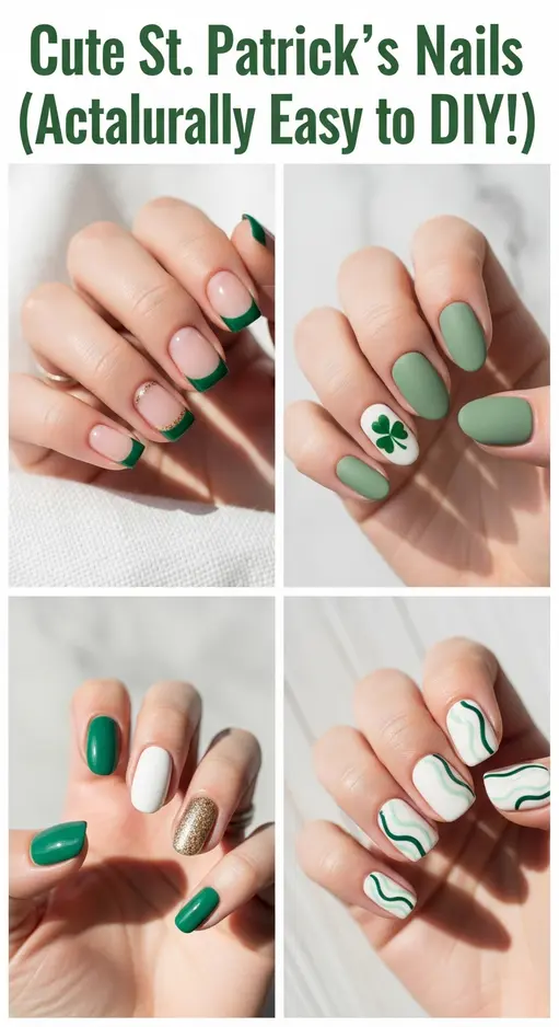15 Easy St Patrick’s Day Nails Ideas Anyone Can Recreate at Home