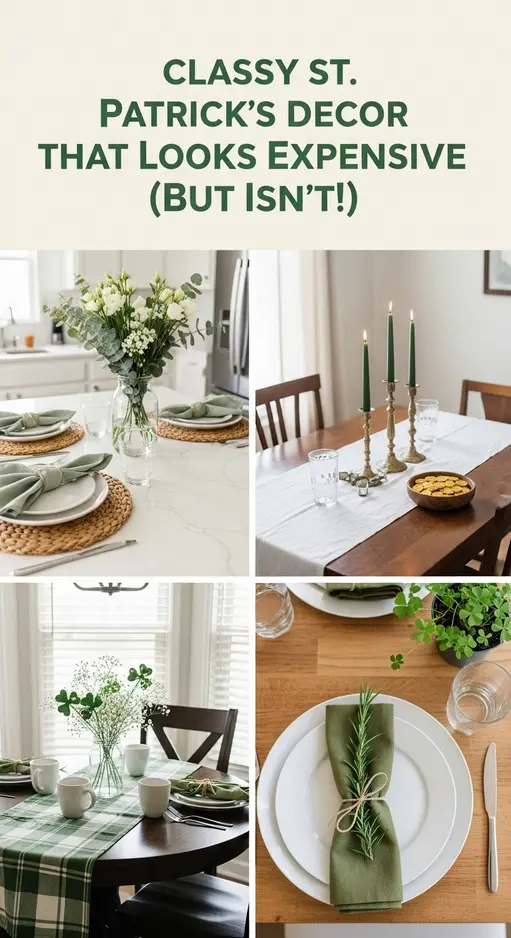 15 Elegant St. Patrick’s Day Table Decor Ideas for Sophisticated Green Celebrations