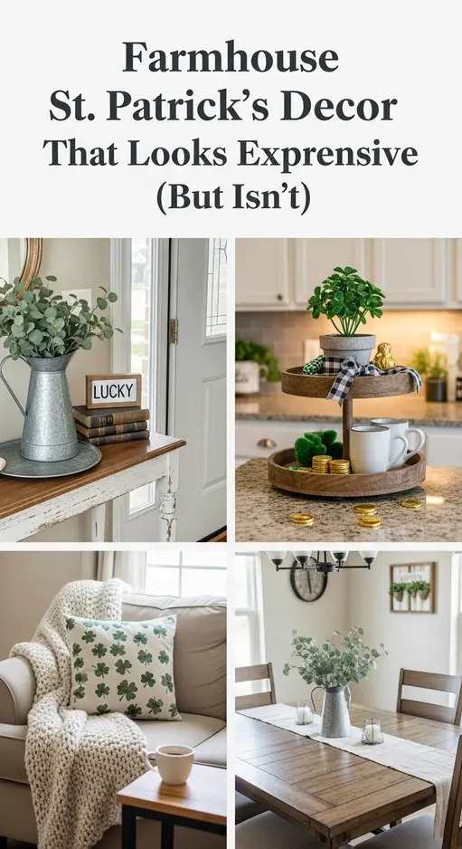 15 Farmhouse St. Patrick’s Day Decor Ideas That Bring Rustic Charm to Any Home
