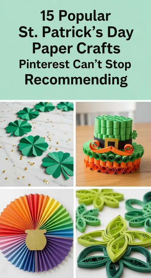 15 Popular St. Patrick’s Day Paper Crafts Pinterest Can’t Stop Recommending
