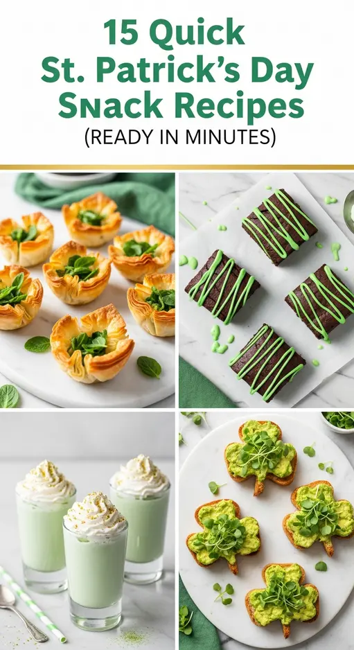 15 Quick St. Patrick’s Day Snack Recipes (Ready in Minutes)