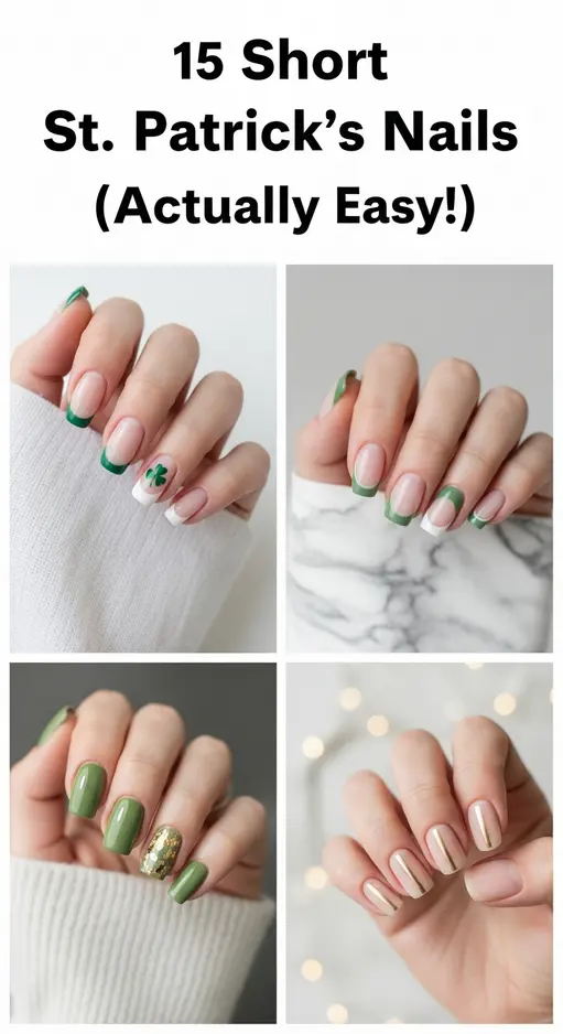 15 Short St Patrick’s Day Nails Proving Less Is Definitely More