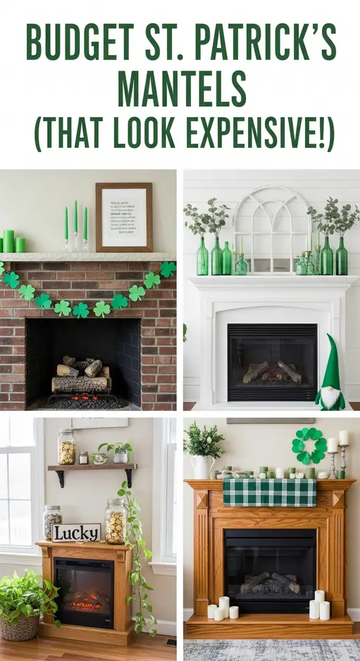 15 St. Patrick’s Day Mantel Decorating Ideas for a Stunning Fireplace Display