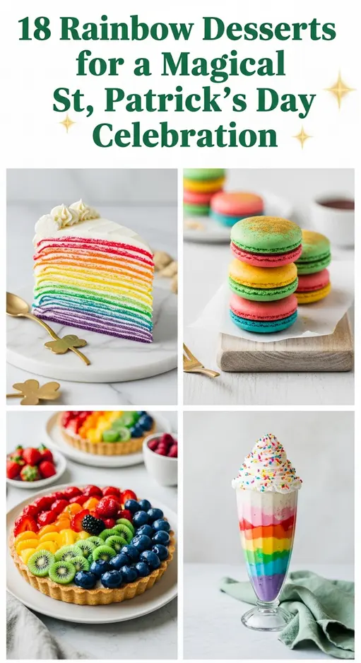 18 Rainbow Desserts for a Magical St. Patrick’s Day Celebration