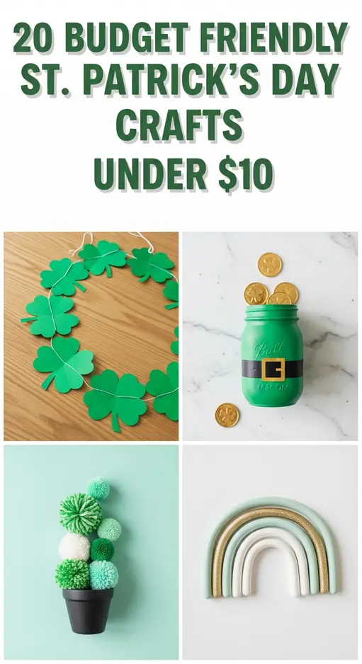 20 Budget Friendly St. Patrick’s Day Crafts Under $10