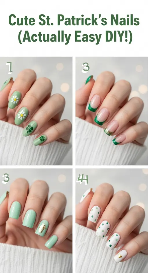 20 Cute St Patrick’s Day Nail Designs Trending on Pinterest Right Now