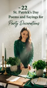 22 St. Patrick's Day Poems and Sayings for Party Decorations -