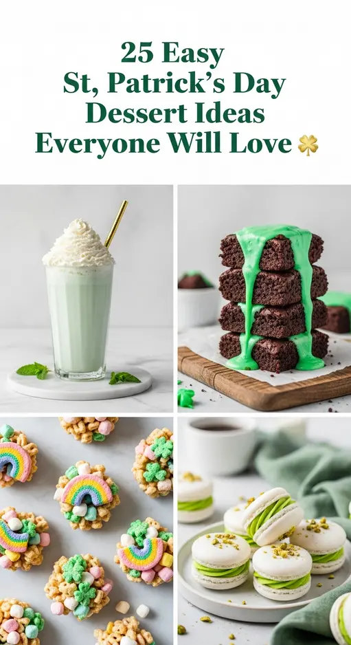 25 Easy St. Patrick’s Day Dessert Ideas Everyone Will Love 🍀
