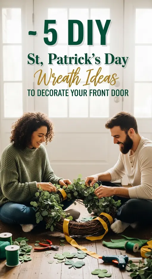 🎩 5 DIY St. Patrick’s Day Wreaths That’ll Make Your Home Sham-Rock with Charm! 🍀