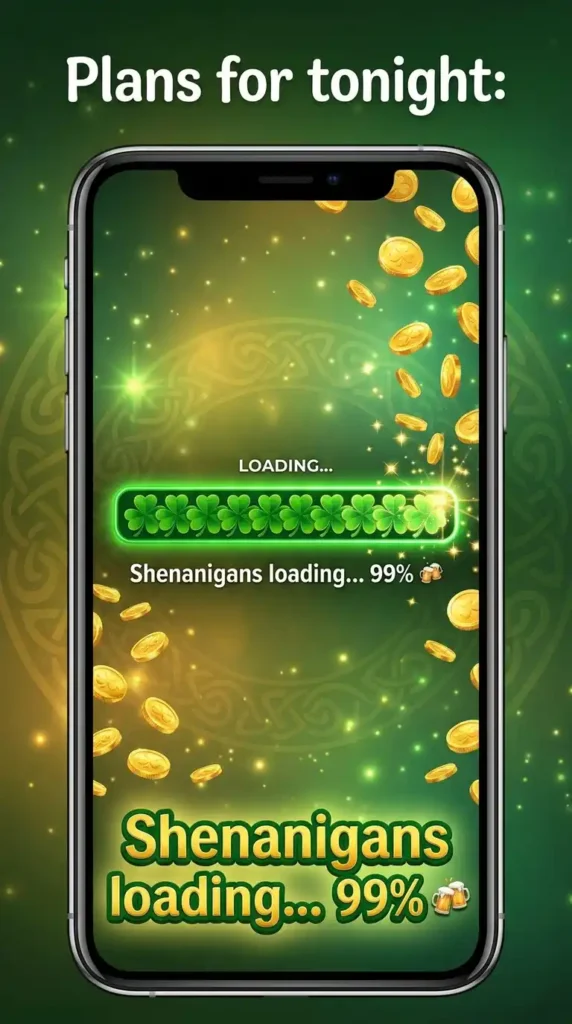 KaveeshMommy St. Patrick's Day meme -Me planning to stay in vs. me at the party.