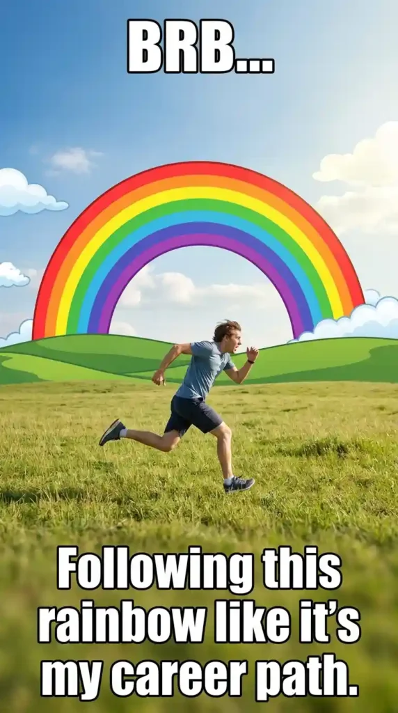 KaveeshMommy St. Patrick's Day meme -“BRB… looking for my pot of gold.”