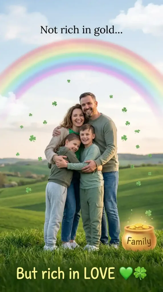 KaveeshMommy St. Patrick's Day meme -“Lucky to be this loved.”