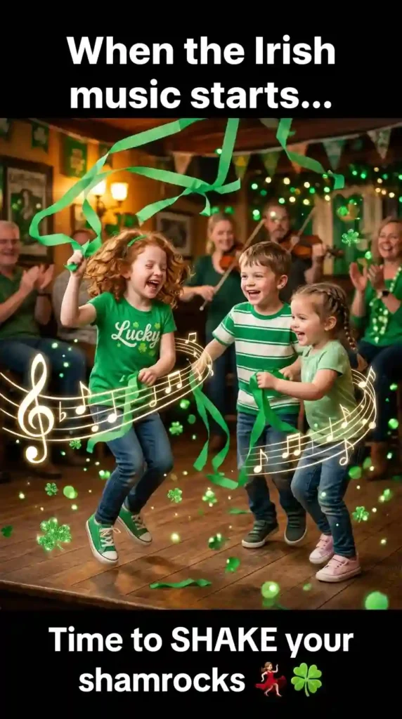 KaveeshMommy St. Patrick's Day meme -“Shake your shamrocks.”