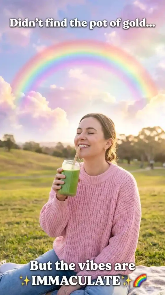 KaveeshMommy St. Patrick's Day meme -“Too cute to pinch.”