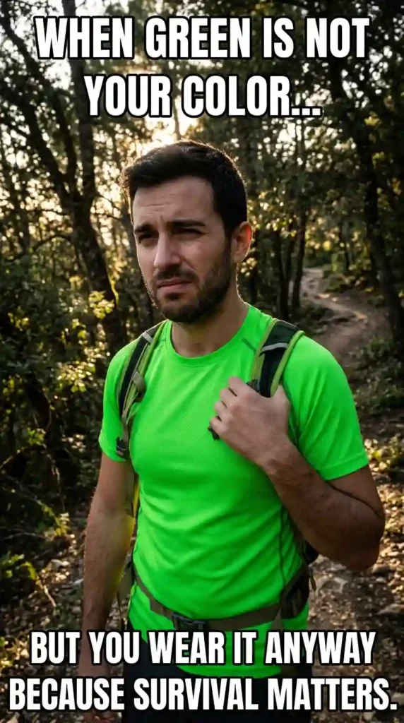 KaveeshMommy St. Patrick's Day meme -When you realize green is NOT your color… but you wear it anyway.