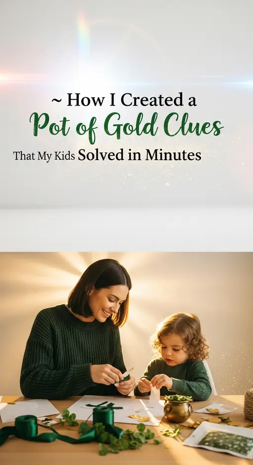 How I Created Pot of Gold Clues That My Kids Solved in Minutes