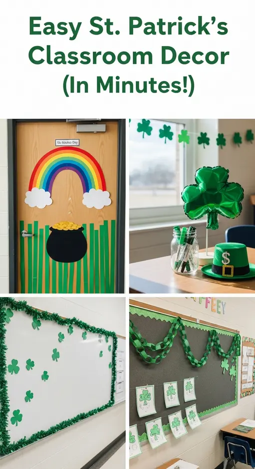 How to Create Easy St. Patrick’s Day Classroom Decorations Teachers Can Set Up in Minutes