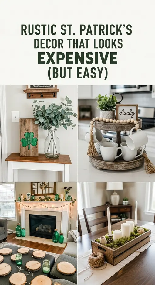 How to Create Rustic St. Patrick’s Day Home Decor with Natural Wood Elements (No Special Skills Needed)