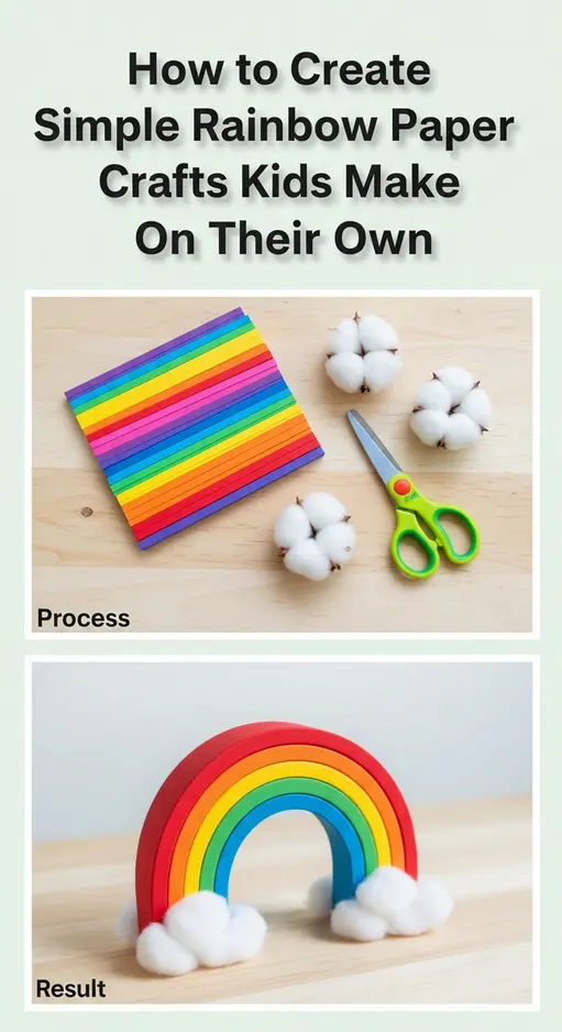 How to Create Simple Rainbow Paper Crafts Kids Make On Their Own