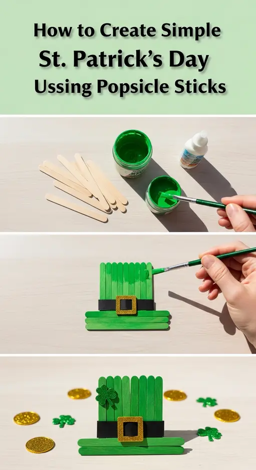 How to Create Simple St. Patrick’s Day Crafts Using Popsicle Sticks