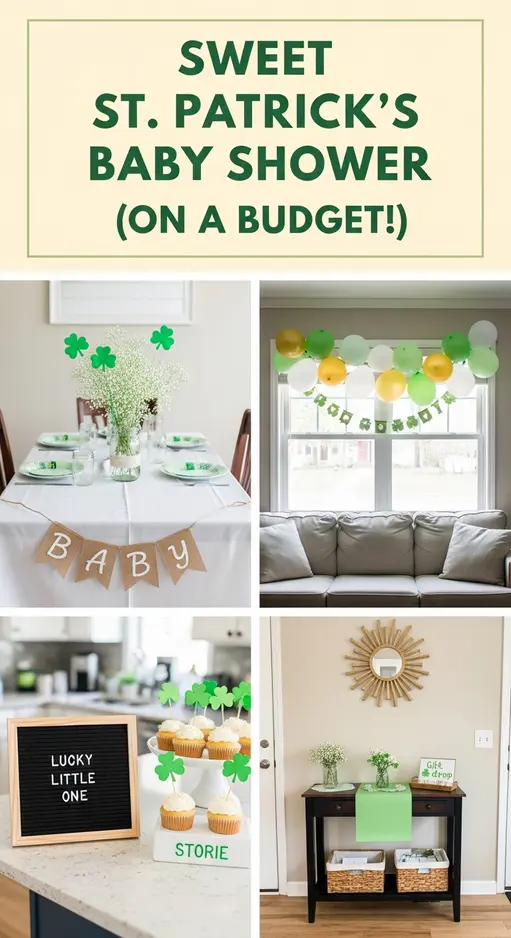 How to Create St. Patrick’s Day Baby Shower Decorations for Sweet Celebration Vibes