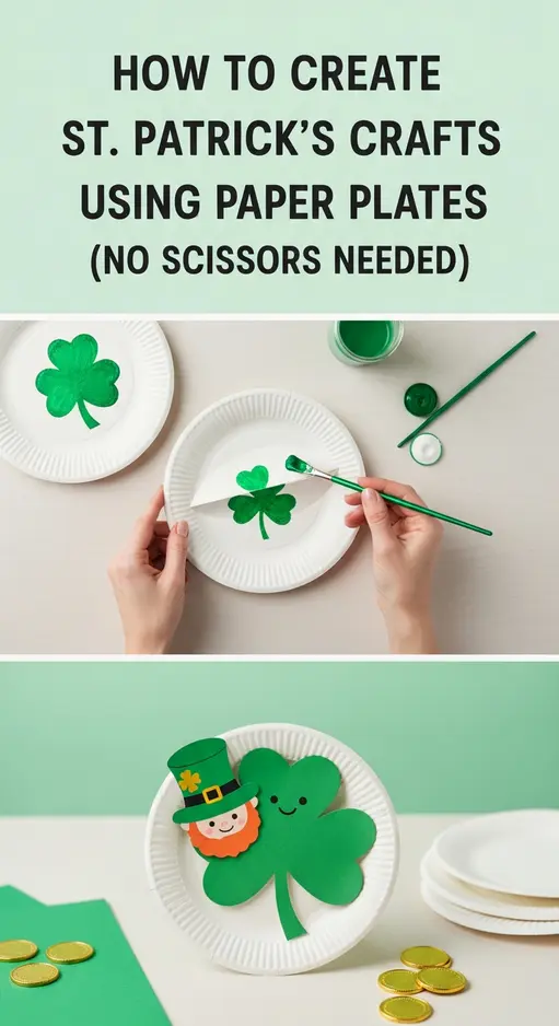 How to Create St. Patrick’s Day Crafts Using Paper Plates (No Scissors Needed)