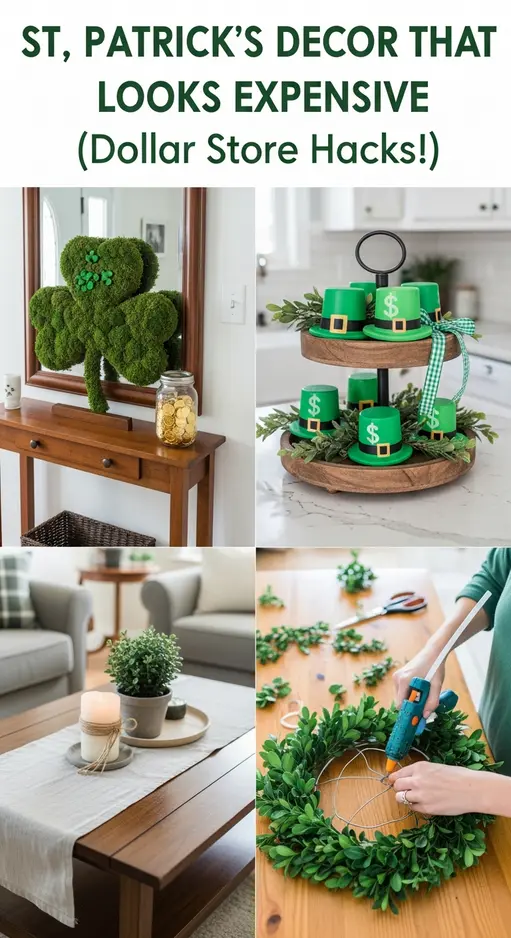How to Create St. Patrick’s Day Decorations with Dollar Store Items That Actually Last