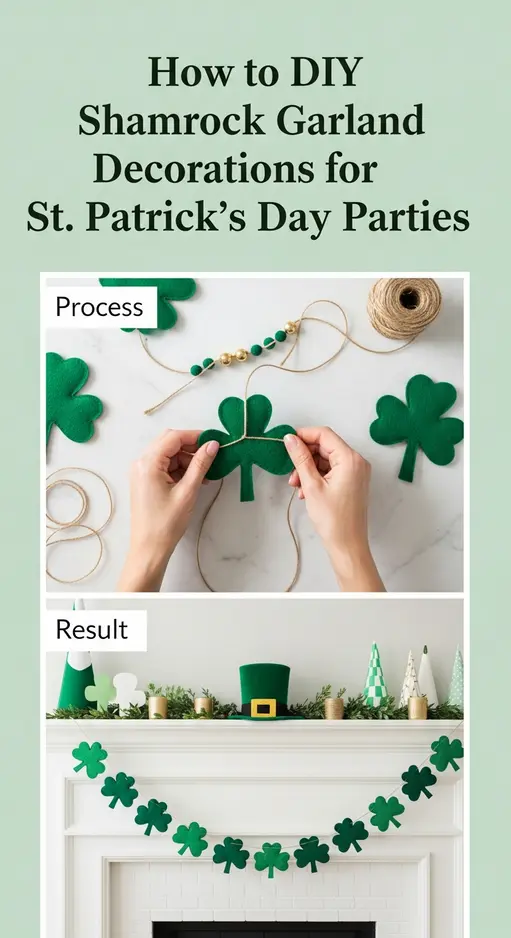 How to DIY Shamrock Garland Decorations for St. Patrick’s Day Parties