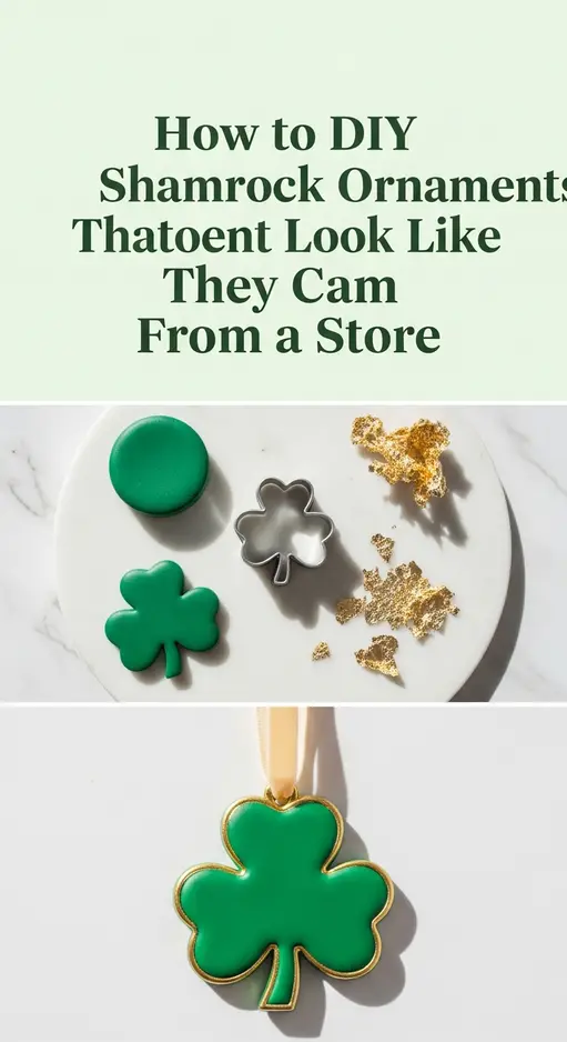 How to DIY Shamrock Ornaments That Look Like They Came From a Store