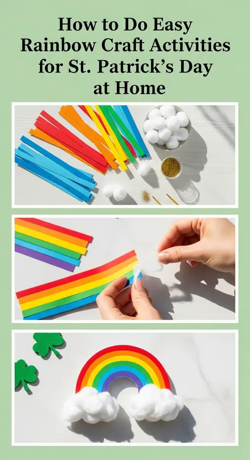 How to Do Easy Rainbow Craft Activities for St. Patrick’s Day at Home