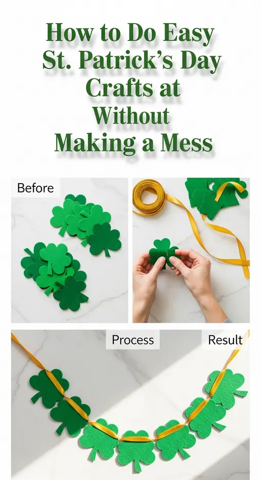 How to Do Easy St. Patrick’s Day Crafts at Home Without Making a Mess