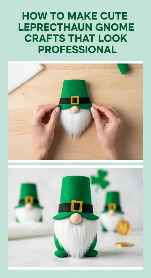 How to Make Cute Leprechaun Gnome Crafts That Look Professional