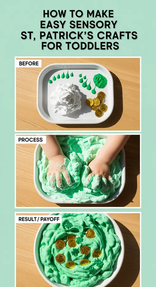 How to Make Easy Sensory St. Patrick’s Day Crafts for Toddlers