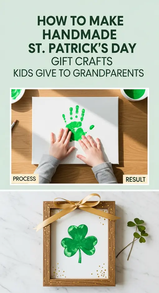 How to Make Handmade St. Patrick’s Day Gift Crafts Kids Give to Grandparents