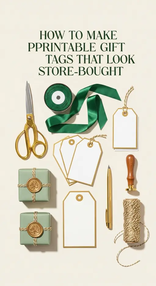 How to Make Printable Gift Tags That Look Store-Bought