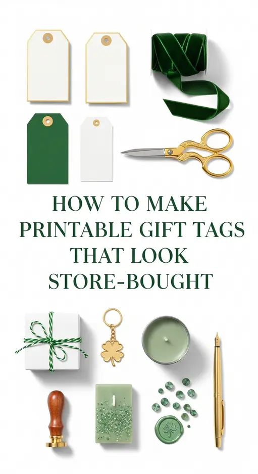 How to Make Printable Gift Tags That Look Store-Bought