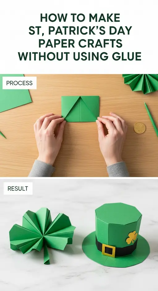 How to Make St. Patrick’s Day Paper Crafts Without Using Glue